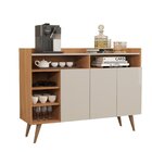 Buffet Aparador 3 Portas 5 Nichos Celta Nature/off White