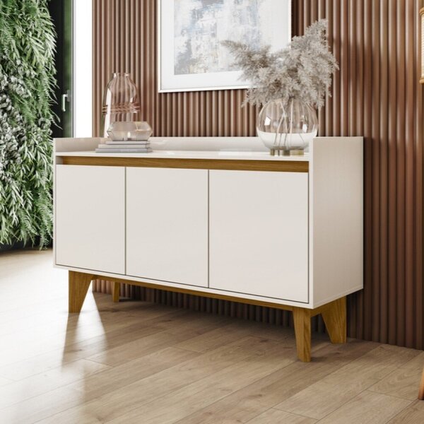 Buffet Aparador 3 Portas Barry Off White/nature