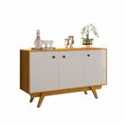 Buffet Aparador 3 Portas Harmonia Candian Cinamomo/off White