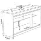 Buffet Aparador 3 Portas Mdf/mdp Mel 136cm Bart Viero Mel