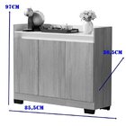 Buffet Aparador 3 Portas Real Cinza/mel