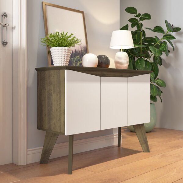 Buffet Aparador 3 Portas Retrô Oásis Pinho/off White