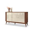 Buffet Aparador 3 Portas Ripado Argo Naturale/off White - Edn