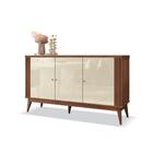 Buffet Aparador 3 Portas Ripado Argo Naturale/off White - Edn