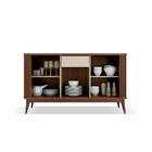 Buffet Aparador 3 Portas Ripado Argo Naturale/off White - Edn