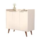 Buffet Aparador 4112 Pés De Madeira Jb Nature/perola