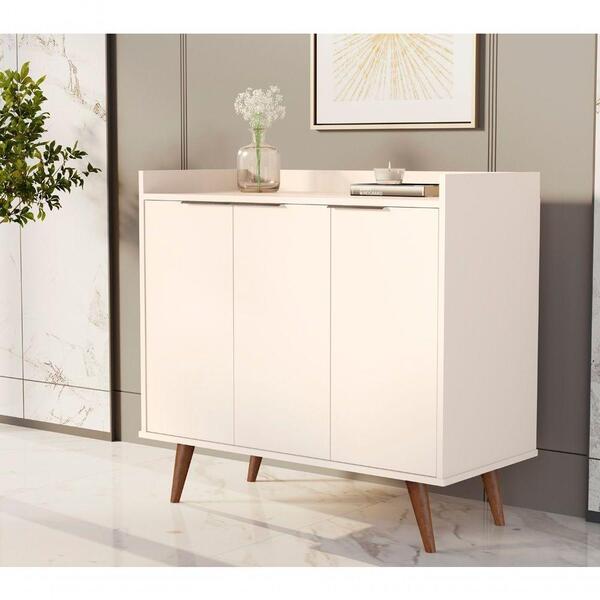 Buffet Aparador 4112 Pés De Madeira Jb Nature/perola