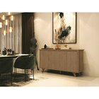 Buffet Aparador 4 Portas 100% Mdf Supreme Freijó