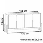 Buffet Aparador 4 Portas 170cm 050518 Dcasa