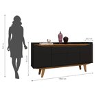 Buffet Aparador 4 Portas 1 Gaveta Mdp 160cm Sâmia Camaru/pret