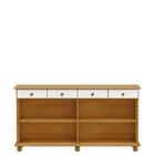 Buffet Aparador 4 Portas 4 Gavetas  Carvalho/branco