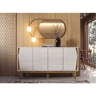 Buffet Aparador 4 Portas California Lukaliam Móveis Off White