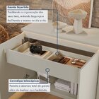 Buffet Aparador 4 Portas Com Gaveta Lux Com Led Off White