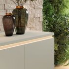 Buffet Aparador 4 Portas Com Gaveta Lux Com Led Off White