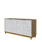 Buffet Aparador 4 Portas Com Marmorizado 160cm Ibiza Yescasa