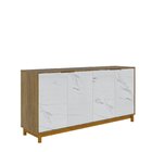 Buffet Aparador 4 Portas Com Marmorizado 160cm Ibiza Yescasa