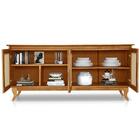 Buffet Aparador 4 Portas Com Tela 0709500 Imbuia Madeira Pinu