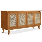 Buffet Aparador 4 Portas Com Tela 0709500 Imbuia Madeira Pinu