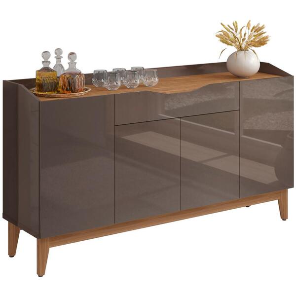 Buffet Aparador 4 Portas E Gaveta Para Sala 050450 Dcasa