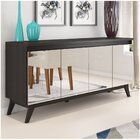 Buffet Aparador 4 Portas Espelhado Armani Espresso Móveis