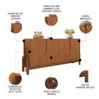 Buffet Aparador 4 Portas Sala De Jantar Nay C14 Cedro - Mpoze