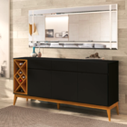 Buffet Aparador Adega Passion Off White 3 Portas 3 Gavetas Of