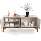 Buffet Aparador Amalfi 4 Portas Off White/madero
