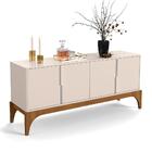 Buffet Aparador Amalfi 4 Portas Off White/madero