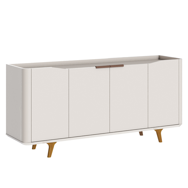 Buffet Aparador Balcão 180cm Sala De Jantar Claire Off White