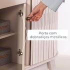 Buffet Aparador Balcão 2 Portas Curvo 1 Gaveta Monza Cumaru/o