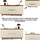 Buffet Aparador Balcão Cantinho Café para Cozinha e Sala de J