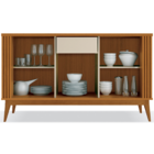 Buffet Aparador Balcão Cozinha e Sala de Jantar Ripado em Mad