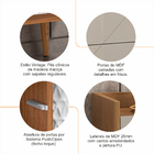 Buffet Aparador Balcão Cozinha para Sala de Jantar Retrô com