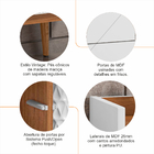 Buffet Aparador Balcão Cozinha para Sala de Jantar Retrô com