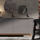 Buffet Aparador Balcão Cozinha Sala de Jantar 4 Portas com Pé