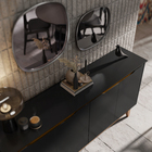 Buffet Aparador Balcão Cozinha Sala de Jantar 4 Portas com Pé