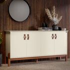 Buffet Aparador Balcão Cozinha Sala de Jantar com Puxador em