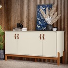 Buffet Aparador Balcão Cozinha Sala de Jantar com Puxador em