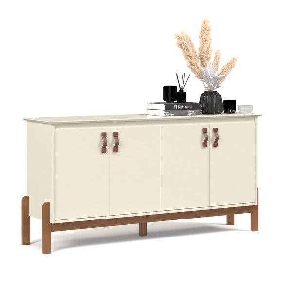 Buffet Aparador Balcão Cozinha Sala de Jantar com Puxador em