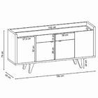 Buffet Aparador Balcão Sala De Jantar Albâni Preto/nature G26