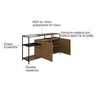 Buffet Aparador Bar Industrial Retrô 2 Portas 2 Nichos Madeir