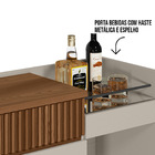 Buffet Aparador Carol 2 Portas Freijó E Off White 87x133 Cm L