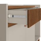 Buffet Aparador Carol 2 Portas Freijó E Off White 87x133 Cm L