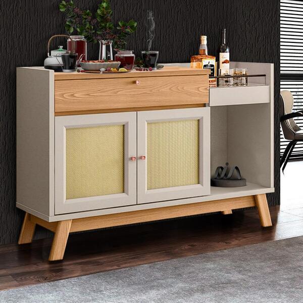 Buffet Aparador Carvalho Off White Shopjm