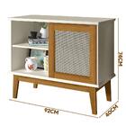 Buffet Aparador Clássico 1 Porta Off White Madeira Denver Teb