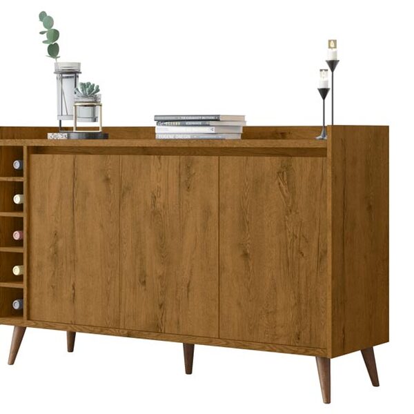 Buffet Aparador Com Adega Retrô Wine Freijó - Moveisaqui