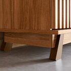 Buffet Aparador Com Espelho 3 Portas Gênesis Belaflex Cinamom