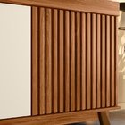 Buffet Aparador Com Espelho 3 Portas Gênesis Belaflex Cinamom