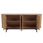 Buffet Aparador Curvo Com Canto Arredondado 180cm 4 Portas 10