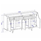 Buffet Aparador Danúbio Fendi/carvalho - Bechara Móveis